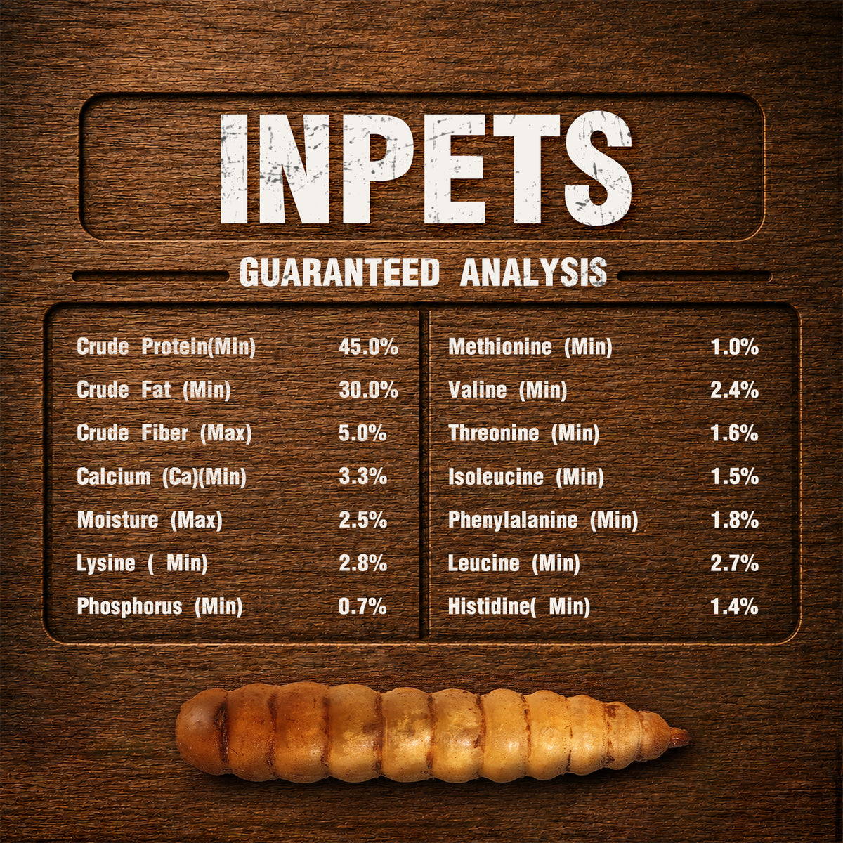 INPETS 100% Plant-Fed Dried Black Soldier Fly Larvae Chicken Treats, 5-lb box
